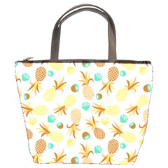 Seamless Summer Fruits Pattern Bucket Bags by TastefulDesigns