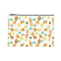 Seamless Summer Fruits Pattern Cosmetic Bag (large)  by TastefulDesigns