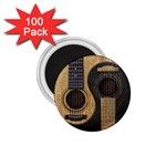 Old And Worn Acoustic Guitars Yin Yang 1.75  Magnets (100 pack)  Front