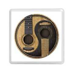 Old And Worn Acoustic Guitars Yin Yang Memory Card Reader (square)  by JeffBartels