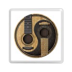 Old And Worn Acoustic Guitars Yin Yang Memory Card Reader (Square)  Front