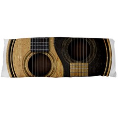 Old And Worn Acoustic Guitars Yin Yang Body Pillow Case Dakimakura (two Sides)