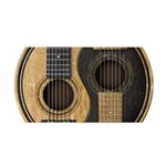 Old And Worn Acoustic Guitars Yin Yang Satin Wrap Front