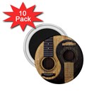 Old And Worn Acoustic Guitars Yin Yang 1.75  Magnets (10 pack)  Front