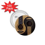 Old And Worn Acoustic Guitars Yin Yang 1.75  Buttons (100 pack)  Front