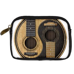 Old And Worn Acoustic Guitars Yin Yang Digital Camera Cases by JeffBartels