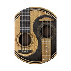 Old And Worn Acoustic Guitars Yin Yang Shower Curtain 48  X 72  (small)  by JeffBartels