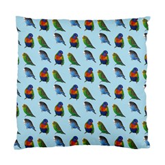 Blue Birds Parrot Pattern Standard Cushion Case (one Side) by paulaoliveiradesign