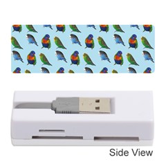 Blue Birds Parrot Pattern Memory Card Reader (stick)  by paulaoliveiradesign