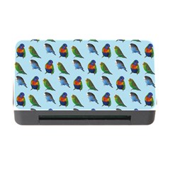 Blue Birds Parrot Pattern Memory Card Reader With Cf by paulaoliveiradesign