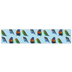 Blue Birds Parrot Pattern Flano Scarf (small) by paulaoliveiradesign