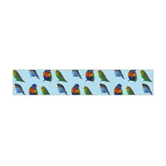 Blue Birds Parrot Pattern Flano Scarf (mini) by paulaoliveiradesign