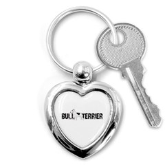 Bull Terrier  Key Chains (heart)  by Valentinaart