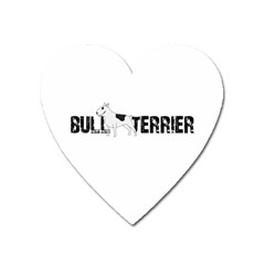 Bull Terrier  Heart Magnet by Valentinaart