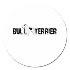 Bull Terrier  Magnet 5  (round) by Valentinaart