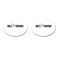 Bull Terrier  Cufflinks (oval) by Valentinaart