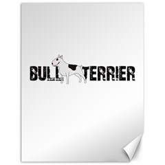 Bull Terrier  Canvas 12  X 16   by Valentinaart