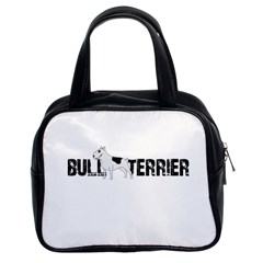 Bull Terrier  Classic Handbags (2 Sides) by Valentinaart