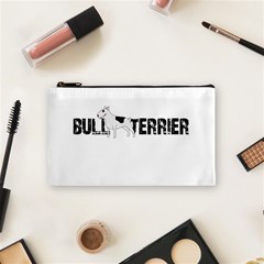 Bull Terrier  Cosmetic Bag (small)  by Valentinaart