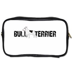 Bull Terrier  Toiletries Bags 2-side by Valentinaart