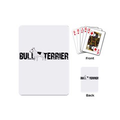 Bull Terrier  Playing Cards (mini)  by Valentinaart