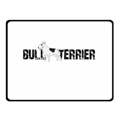 Bull Terrier  Double Sided Fleece Blanket (small) 