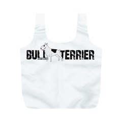 Bull Terrier  Full Print Recycle Bags (m)  by Valentinaart