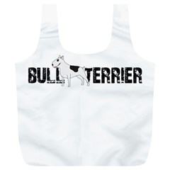 Bull Terrier  Full Print Recycle Bags (l)  by Valentinaart