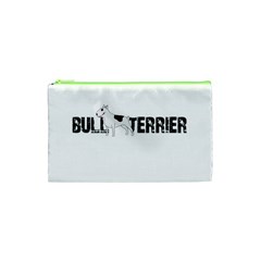 Bull Terrier  Cosmetic Bag (xs) by Valentinaart