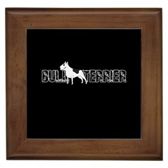 Bull Terrier  Framed Tiles by Valentinaart