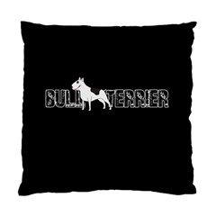 Bull Terrier  Standard Cushion Case (two Sides) by Valentinaart