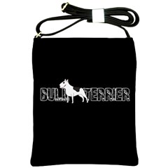 Bull Terrier  Shoulder Sling Bags by Valentinaart