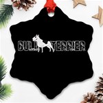 Bull terrier  Ornament (Snowflake) Front