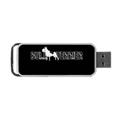 Bull Terrier  Portable Usb Flash (one Side) by Valentinaart