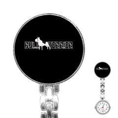 Bull Terrier  Stainless Steel Nurses Watch by Valentinaart