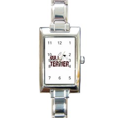 Bull Terrier  Rectangle Italian Charm Watch by Valentinaart