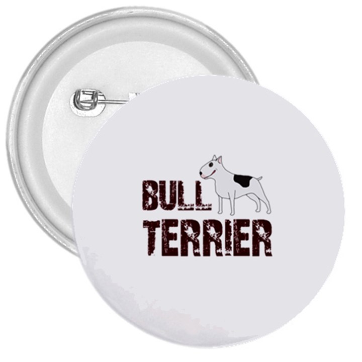 Bull terrier  3  Buttons