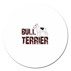 Bull Terrier  Magnet 5  (round) by Valentinaart