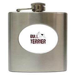 Bull Terrier  Hip Flask (6 Oz)