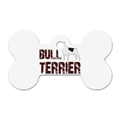 Bull Terrier  Dog Tag Bone (two Sides) by Valentinaart