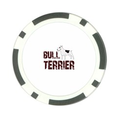 Bull Terrier  Poker Chip Card Guard (10 Pack) by Valentinaart