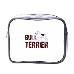 Bull Terrier  Mini Toiletries Bags by Valentinaart