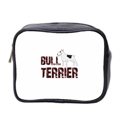 Bull Terrier  Mini Toiletries Bag 2-side by Valentinaart