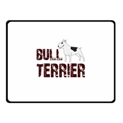 Bull Terrier  Fleece Blanket (small) by Valentinaart