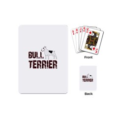 Bull Terrier  Playing Cards (mini)  by Valentinaart