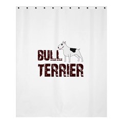 Bull Terrier  Shower Curtain 60  X 72  (medium)  by Valentinaart