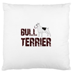 Bull Terrier  Large Cushion Case (one Side) by Valentinaart