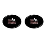 Bull terrier  Cufflinks (Oval) Front(Pair)