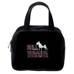 Bull Terrier  Classic Handbags (one Side) by Valentinaart