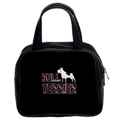 Bull Terrier  Classic Handbags (2 Sides) by Valentinaart